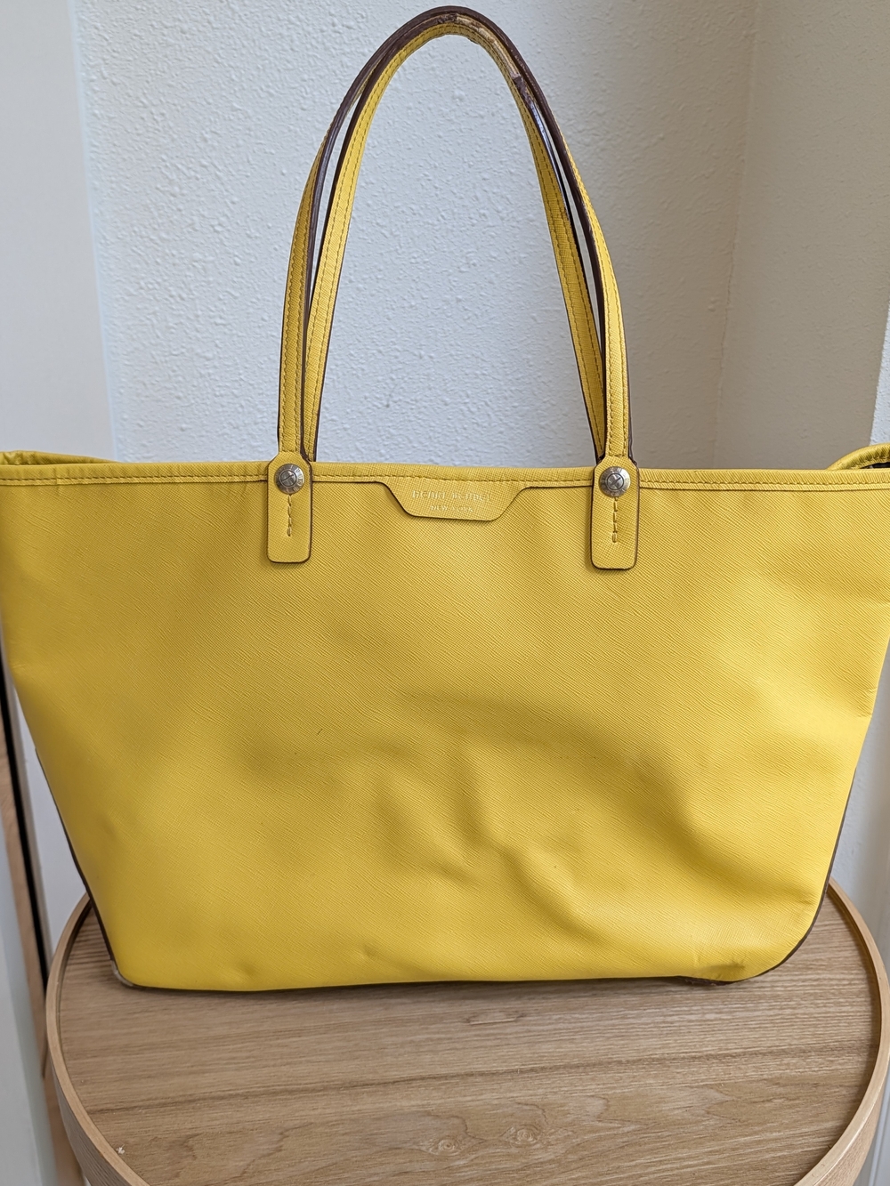 henri bendel Yellow Leather Tote